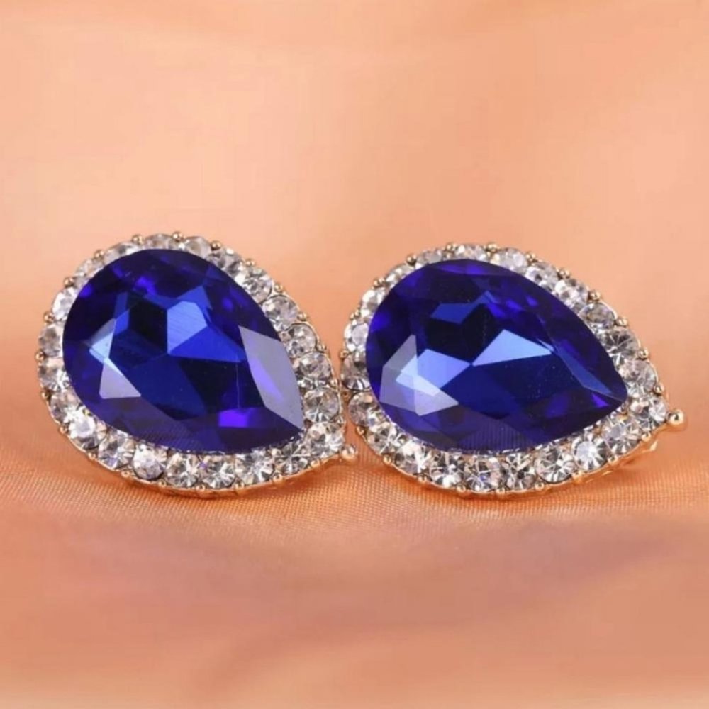 Clip On Lightweight Teardrop Earrings